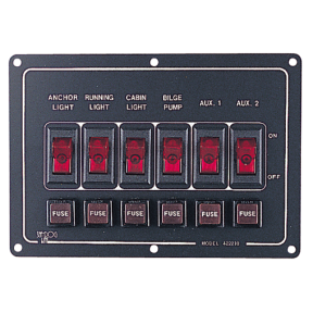 4 & 6 Rocker Switch DC Fuse Panels
