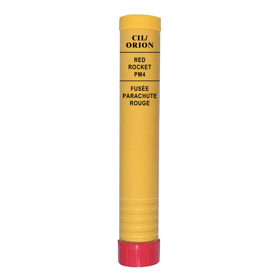 Red Parachute Signal Rocket  -  SOLAS Approved