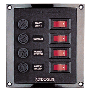 4 & 6-Gang Rocker Switch DC Fuse Panel