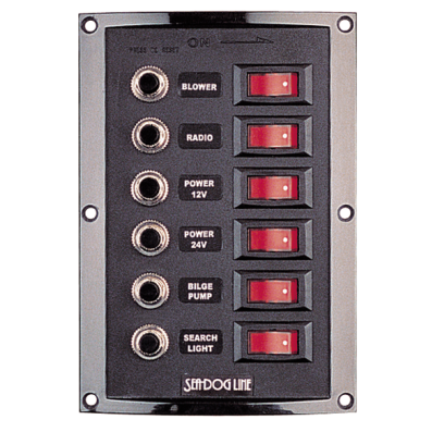 Vertical 6-Gang DC Breaker Panel