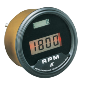8905r of Aetna Engineering 8905 Series Precision Sensitive LCD Digital Tachometers - Flush Mount