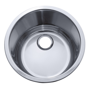 top of Ambassador Marine Cylinder Sink - Mirror SSt Without Mounting Studs