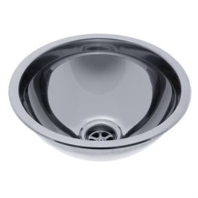 s24-1400-um of Ambassador Marine Half Sphere Sink 11-1/2" Wide - Mirror Stainless Steel Finish