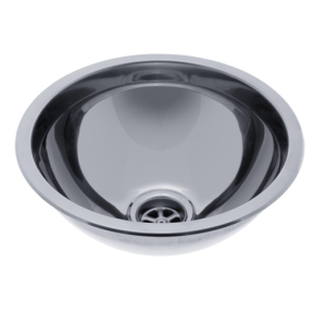 s24-1400-um of Ambassador Marine Half Sphere Sink - Mirror SS Finish, Without Studs
