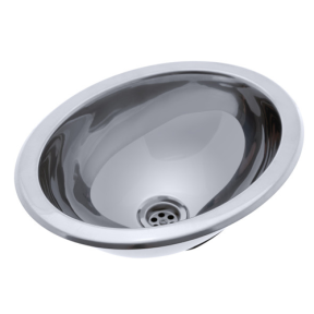 s64-6530-um of Ambassador Marine Oval Sink Mirror SS Without Studs