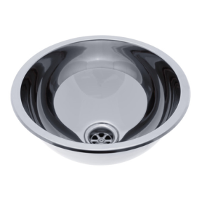s24-1501-um of Ambassador Marine Round Sink - Mirror SS Finish, Without Studs