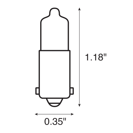 Ancor 12V Miniature Single Contact Bayonet Base Halogen Bulbs - 5W, 10W & 20W