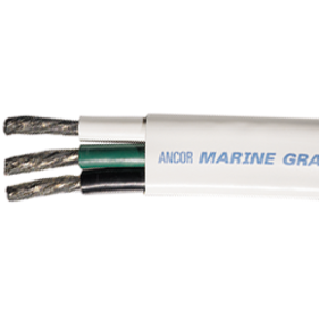 close up view of Ancor Standard Tinned Flat Triplex Cable