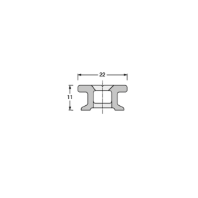 Antal Marine Hardware HS22 System Slug Mounted Mast Track - 2m Sections for Vertical Masts