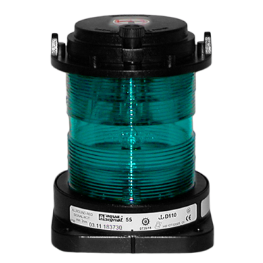 Aqua Signal Series 55 Commercial Navigation Light - All-round, Green