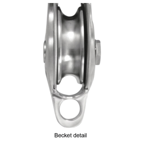 al3 of Asano Metal Industry 125 mm AK Single Block Type 3-A - Swivel, Becket