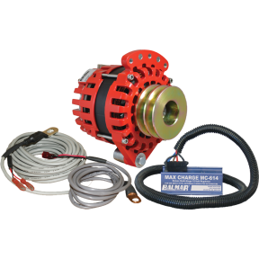 Balmar 170A 12V XT Alternator Charging Kit - Dual Pulley, 1" or 2" Sgl Foot Mount