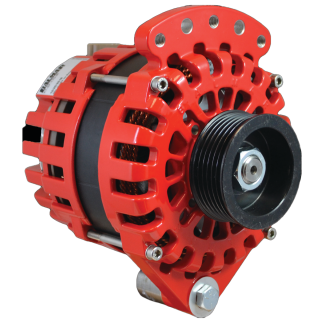 Balmar 170A 12V XT Ser. Alternator - K6 Serpentine Pulley, 1" or 2" Sgl Foot Mount