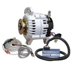 Balmar 70A 12V 6-Series Alternator / Max Charge Regulator Kit - Sgl Belt, Dual Ft