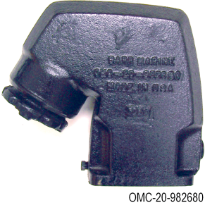 OMC V8-283, 305, 307 & 350 C.I.D. Exhaust Riser / Elbow of Barr Marine OMC V8-283, 305, 307 & 350 C.I.D. Exhaust Riser / Elbow