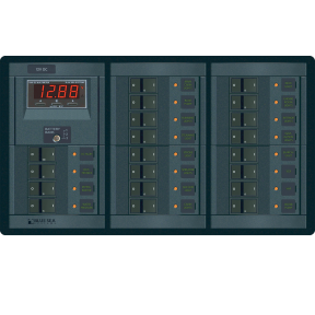 1221 of Blue Sea Systems 360 Panel System - DC Main + 19 Position Panel with Multimeter