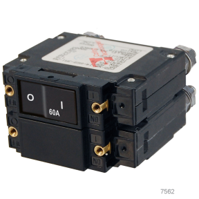 AC C-Series Flat Rocker Triple Pole Circuit Breakers, 50A AC