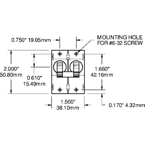 AC&frasl;DC Double Pole Circuit Breakers
