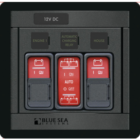 Remote Control Panel - for 2 Battery Switches + 1 ACR