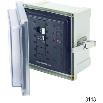 3118 of Blue Sea Systems Isolator Surface Mount System Panel Enclosures