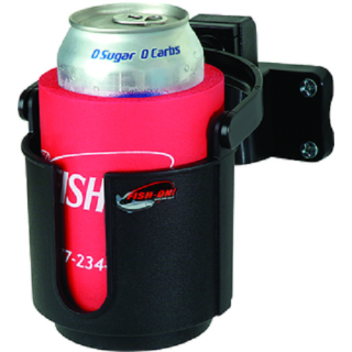 Fish-On Cup Holder Rod Mount - Black