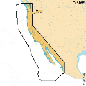 C-Map REVEAL X: M-NA-T-206-R-MS US West Coat & Baja California