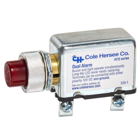 4112rc of Cole Hersee Dual Alarm - Simultaneous Light and Buzzer
