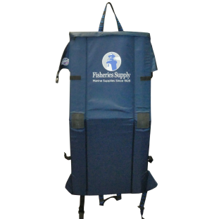 open of Crazy Creek Products Original Chair - Navy with Fisheries Logo