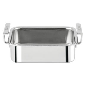 Mini Stainless Steel Oven Dish - 4.5"W x 4"L x 1.6"H