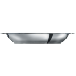 side of Cristel Strate Stainless Frying Pans