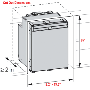 NRX80E Compressor Refrigerator - 2.42 cu. ft