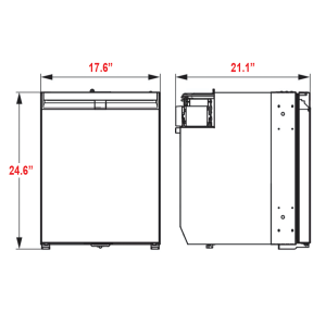 NRX80E Compressor Refrigerator - 2.42 cu. ft
