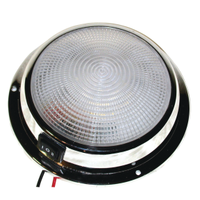 6-3/4" Chromed Mars LED General Purpose Dome Light - Red / White