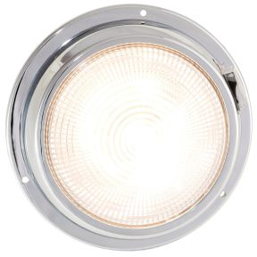 Dr LED 5-1/2" Chromed Mars LED General Purpose Dome Light - High / Low White