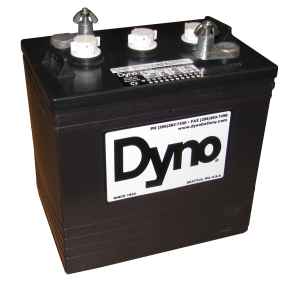 main view of Dyno Batteries 6V GC2b Deep Cycle Golf Cart Style Marine Battery - 235 Ah