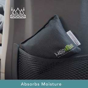 in use of Moso Natural Air Purifying Charcoal Bag