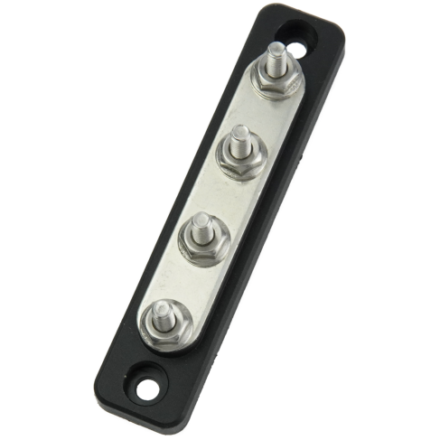 150A Common BusBars - 4 x 1/4" Stud Terminals - No Cover of Egis Mobile Electric 150A Common BusBars - 4 x 1/4" Stud Terminals