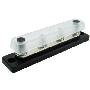 150A Common BusBars - 4 x 1/4" Stud Terminals - w Cover of Egis Mobile Electric 150A Common BusBars - 4 x 1/4" Stud Terminals