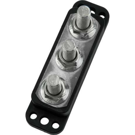 3 studs, w-o cover of Egis Mobile Electric 600 Amp Busbars - 6600 Series PowerBars, Heavy-Duty 3/8" Studs