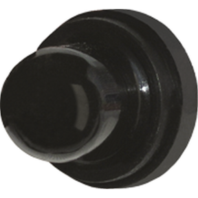 Black Button Boot for p2r breakers of Egis Mobile Electric Button Boots for Push to Reset Circuit Breakers