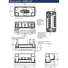 Dual Busbar Dual Level 200 A with Cover