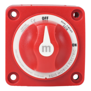m-Series 300A Dual Circuit Battery Switch - On/Off of Egis Mobile Electric m-Series 300A Dual Circuit Battery Switch - On/Off