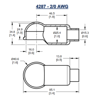 1050302-egi-4287-powerpost-insulator-dimensions of Egis Mobile Electric PowerPost Insulator