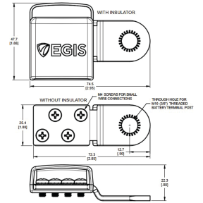 Ring Terminal Battery Mount Busbar Kit