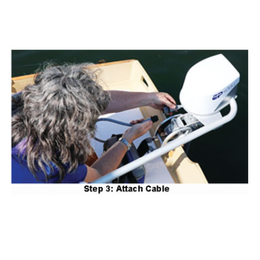 step three of EP Carry Electric Motor EP Carry Electric Outboard - Standard Shaft