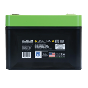 back of Expion360 VPR 4EVER Classic Group 27 12V Lithium Ion Deep Cycle Battery - 100 Ah