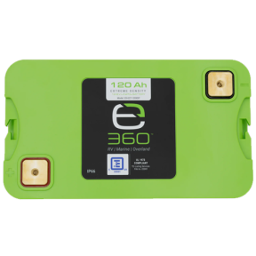 top of Expion360 VPR 4EVER Classic Group 27 12V Lithium Ion Deep Cycle Battery - 120 Ah