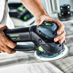 in use of Festool Stickfix Sanding Pads