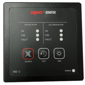 FBD-2-R Two Zone Smoke and Heat Detection and Alarm Panel of Fireboy-Xintex Two Zone Smoke/Heat Detection & Alarm Panel - FBD-2-R