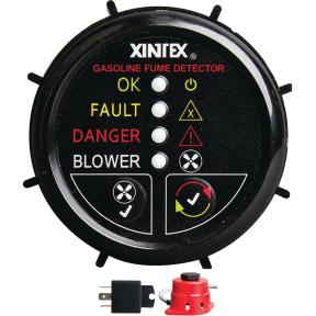 black of Fireboy-Xintex Gasoline Fume Detector - w/ Alarm & Blower Control